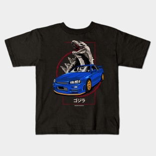 Skyline R34 Godjila Kids T-Shirt